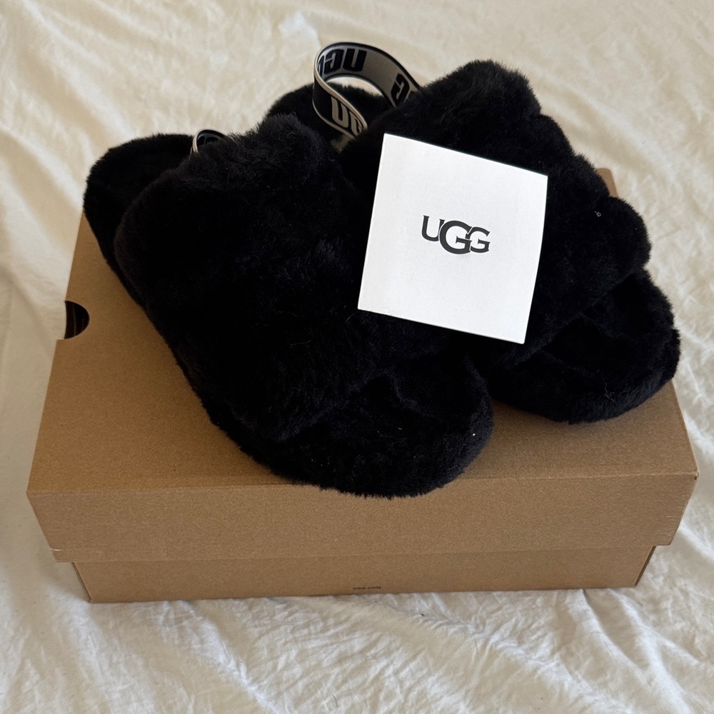 UGG Black YEAH Slippers